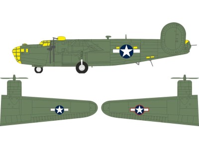 B-24D US national insignia for Airfix