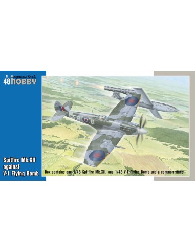 Spitfire Mk.XII against V-1 Flying Bomb