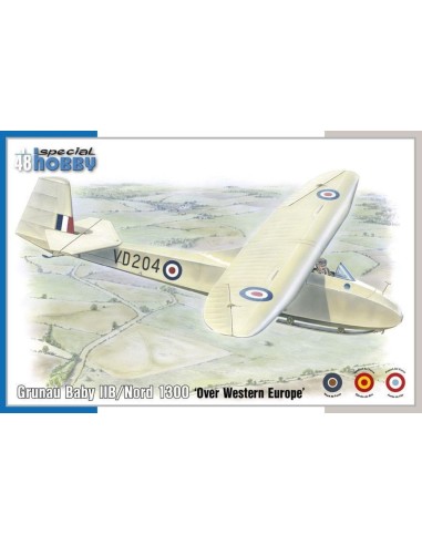Grunau Baby IIB/Nord 1300 Over Western Europe
