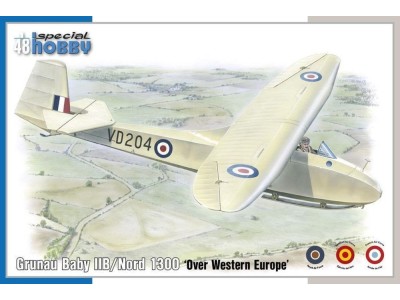 Grunau Baby IIB/Nord 1300 Over Western Europe