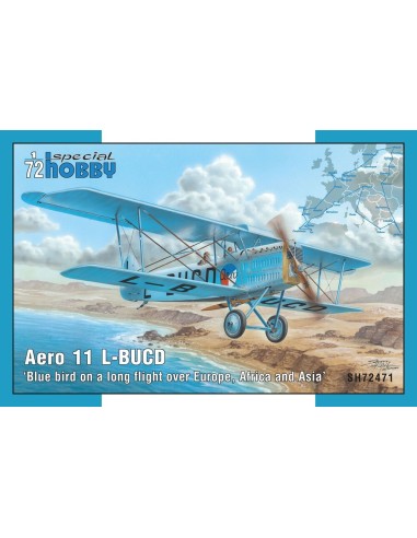 Blue bird on a long flyight over Europe, Africa...