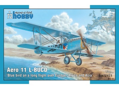 Blue bird on a long flyight over Europe, Africa and Asia (Aero 11 L-BUCD)