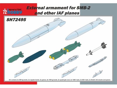 External armament for SMB-2 and other IAF planes 1/72