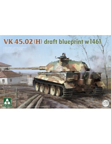 VK 45.02 (H) Draft Blueprint w 1461