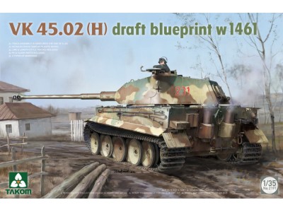 VK 45.02 (H) Draft Blueprint w 1461