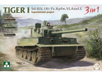 Tiger I Experimental Project Sd.Kfz. 181 Pz. Kpfw. VI. Ausf. E 3 in 1