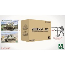 Sherman2 Box M4A1 (76w) HVSS + M1 Super Sherman + US Army...