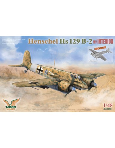 Henschel Hs 129 B-2 w/INTERIOR + BONUS (CLEAR...