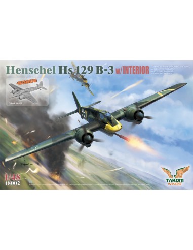 Henschel Hs 129 B-3 w/INTERIOR + BONUS (CLEAR...