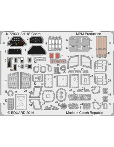 AH-1S Cobra Coloured photo-etched parts