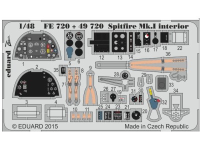 Spitfire Mk.I interior S.A. 1/48 for Airfix