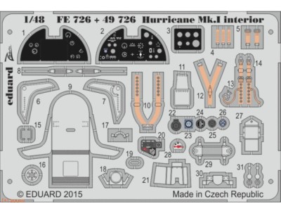 Hurricane Mk.I interior S.A. 1/48 for Airfix