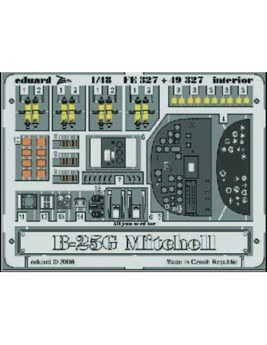 B-25G Mitchell interior Für Accurate Miniatures...