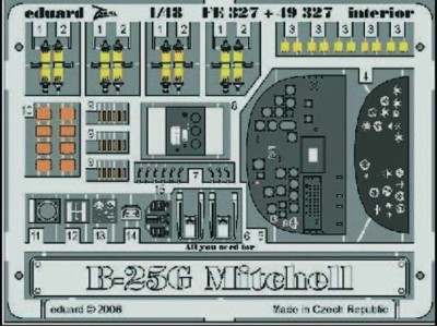 B-25G Mitchell interior Für Accurate Miniatures Bausatz