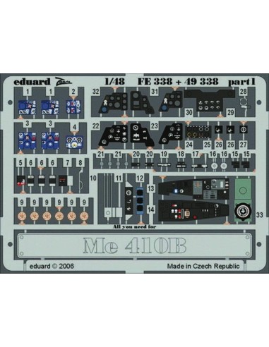 Me 410B für Revell Monogramm Bausatz