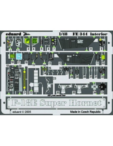 F-18E Super Hornet interior FE344