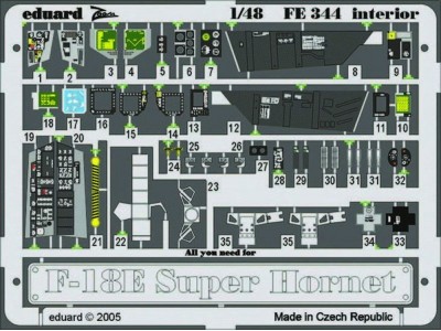 F-18E Super Hornet interior FE344