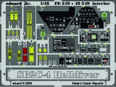 SB2C-4 Helldiver interior Für Revell-Monogram Bausatz