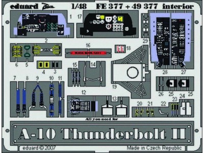 A-10 Thunderbolt II interior Für Italeri Bausatz