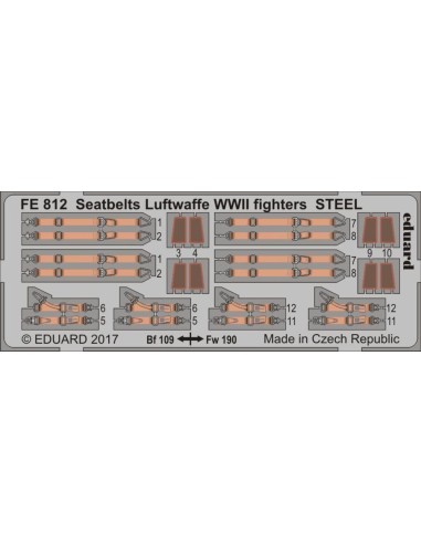 Seatbelts Luftwaffe WWII fighters STEEL