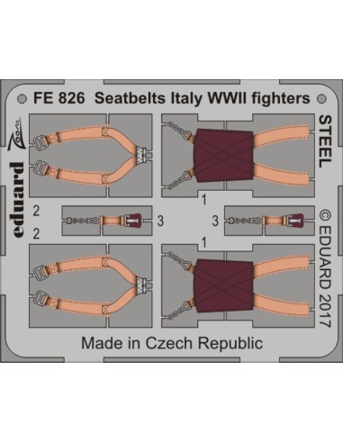 Seatbelts Italy WWII fighters STEEL