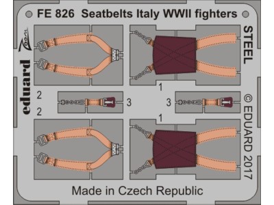 Seatbelts Italy WWII fighters STEEL