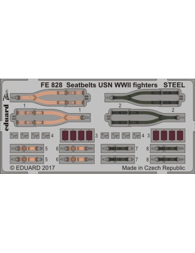Seatbelts USN WWII fighters STEEL f.Reve