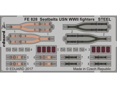 Seatbelts USN WWII fighters STEEL f.Reve