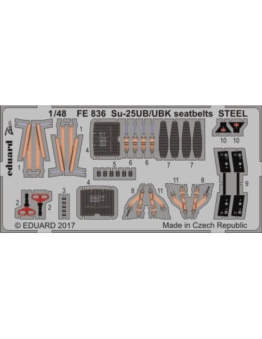 Su-25UB/UBK seatbelts STEEL for SMER