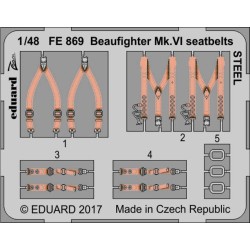 Beaufighter Mk.VI seatbelts STEEL f.Tami