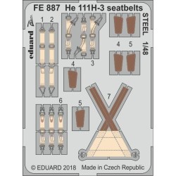 He 111H-3 seatbelts STEEL for ICM