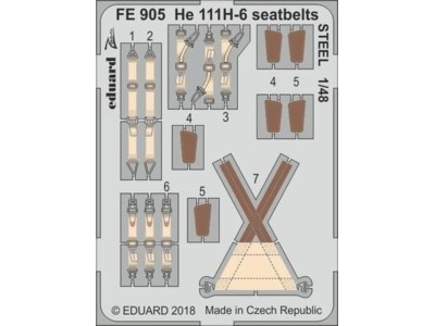 HE 111H-6 seatbelts STEEL for ICM