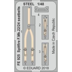 Spitfire F.Mk.22/24 seatbelts STEEL f.Ai