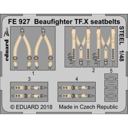 Beaufighter TF.X seatbelts STEEL f.Revell