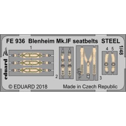 Blenheim Mk.IF seatbelts STEEL for Airfi