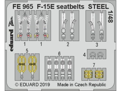 F-15E seatbelts STEEL f.Great Wall Hobby