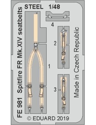 Spitfire FR Mk.XIV seatbeltsSTEEL f.Airf