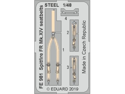 Spitfire FR Mk.XIV seatbeltsSTEEL f.Airf