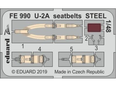 U-2A seatbelts STEEL for AFV Club