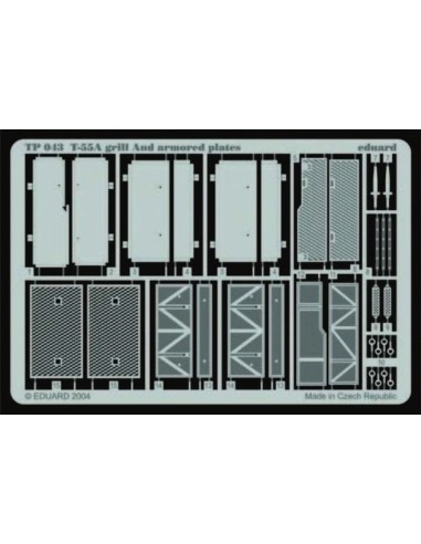 T-55A Grill and armored Plates