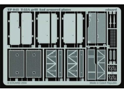 T-55A Grill and armored Plates