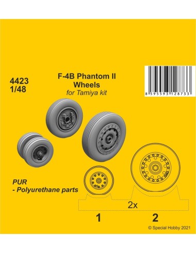 F-4B Phantom Wheels (from Tamiya kit)