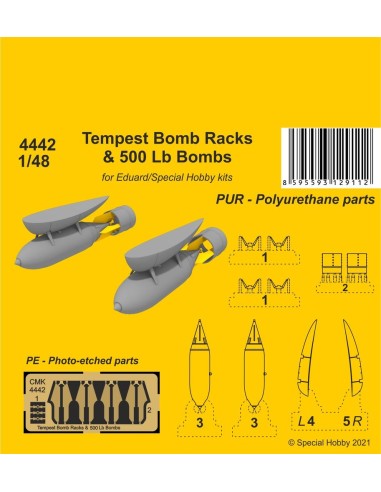Tempest Bomb Racks & 500 Lb Bombs