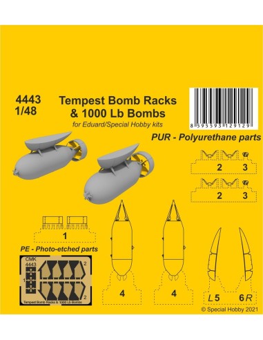 Tempest Bomb Racks & 1000 Lb Bombs