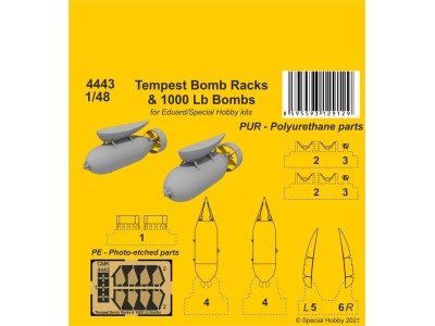 Tempest Bomb Racks & 1000 Lb Bombs