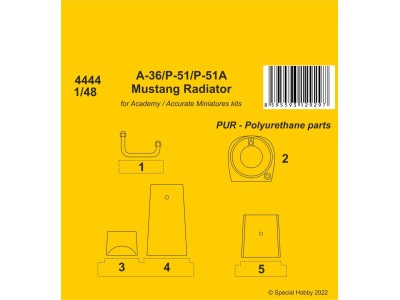 A-36 Apache / P-51 / P-51A Mustang Radiator