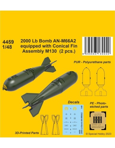 2000 Lb Bomb AN-M66A2 equipped with Conical Fin...