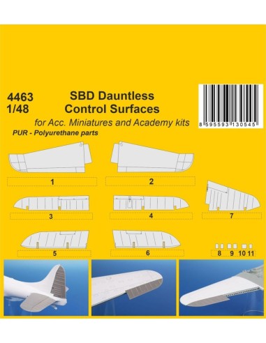 SBD Dauntless Control Surfaces / for Acc....
