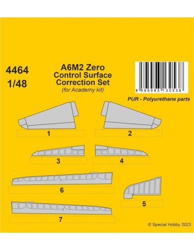 A6M2 Zero Control Surface Correction Set / for...