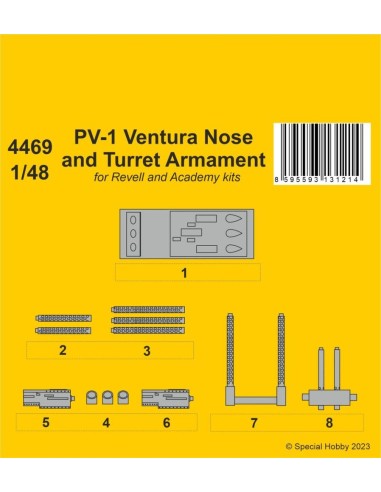 PV-1 Ventura Nose and Turret Armament 1/48